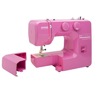 Janome Pink Sorbet Easy-to-Use Sewing Machine with Interior Metal Frame, Bobbin Diagram, Tutorial Vi