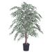 Charlton Home® 42" Floor Ficus Tree in Planter Silk/Plastic | 48 H x 30 W x 30 D in | Wayfair 387265A7F58B4612A2905982A6A66E5A