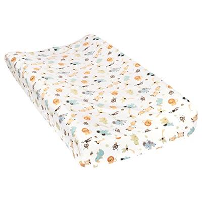 Trend Lab Jungle Friends Deluxe Flannel Changing Pad Cover