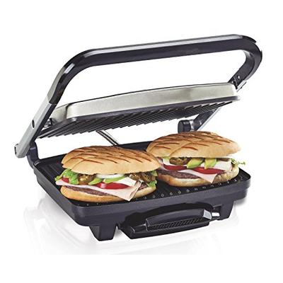 Hamilton Beach (25410) Panini Press, Sandwich Maker & Grill, Electric, 95" Cooking Surface, Stainles