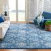 Blue/Navy 108 x 0.32 in Indoor Area Rug - Bungalow Rose Martha Stewart Ikat Navy/Cream Area Rug Polypropylene | 108 W x 0.32 D in | Wayfair