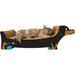 Tucker Murphy Pet™ Childersburg Dachshund Scratching Board Cardboard in Black | 6 H x 20 W x 9 D in | Wayfair 833D7FF3C4194EEF88DD53ECDD819751