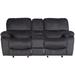 Red Barrel Studio® Rashida 81" Pillow Top Arm Reclining Loveseat Microfiber/Microsuede in Gray | 40 H x 81 W x 38 D in | Wayfair