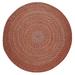 Red 24 x 0.38 in Area Rug - August Grove® Jopling Geometric Handmade Indoor/Outdoor Area Rug | 24 W x 0.38 D in | Wayfair