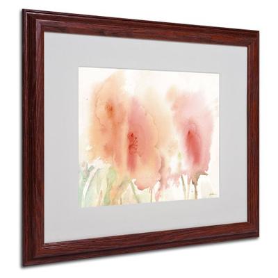 Coral Composition Artwork by Sheila Golden, Wood Frame, 16 by 20-Inch
