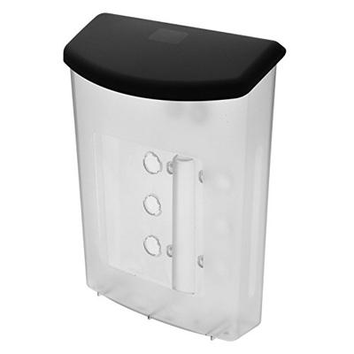 Deflecto 790901 Outdoor literature display box, clear with black lid, 10w x 4-1/2d x 13-1/8h