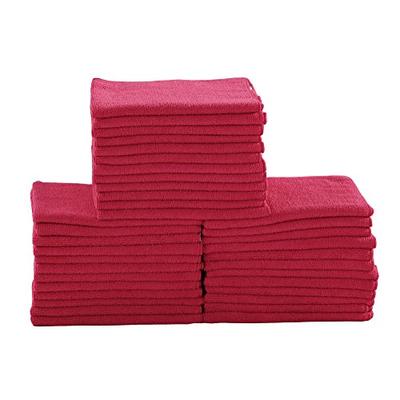 Dri Professional Extra-Thick Microfiber Cleaning Cloth - 16 in x 16 in - 36 Pack (Red) - Ultra-absor