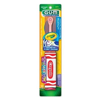 Gum Toothbrush Crayola Power With Stickers (3 Pack)