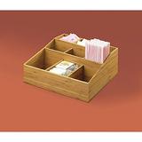 Cal-Mil Bamboo Collection 9 Compartment Condiment Holder - 12