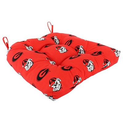 College Covers Georgia Bulldogs Indoor/Outdoor Seat Patio D Cushion, 20" x 20" Red
