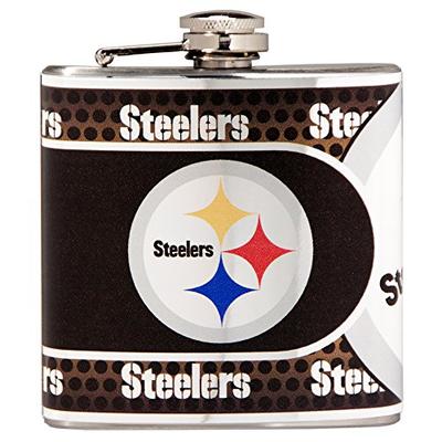 Great American Products NFL Indianapolis Colts Stainless Steel Hip Flask with Metallic Graphics, 6-O