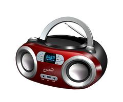 SuperSonic Portable Bluetooth Audio System, Red