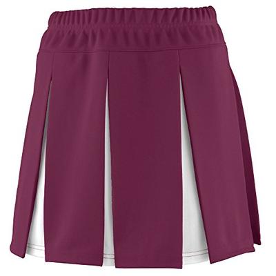 Augusta Sportswear Girls' Liberty Skirt L Maroon/White