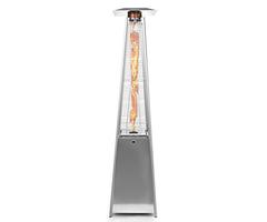 Thermo Tiki Deluxe Propane Outdoor Patio Heater - Pyramid Style w/Dancing Flame (Floor Standing) - S
