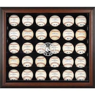 Mounted Memories Boston Red Sox 30 Ball Mahogany Baseball Display Case