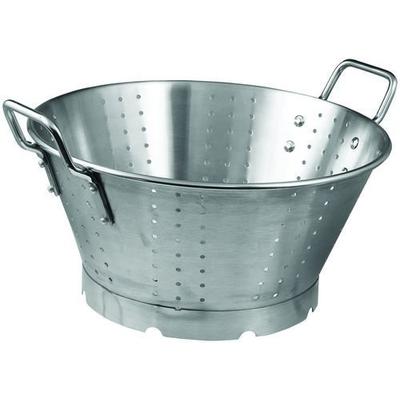 Winco SLO-16 Stainless Steel Premium Colander with Base, 16-Quart