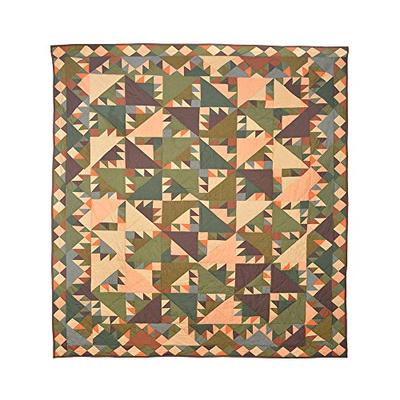 Patch Magic Twin Sun Spirit Quilt, 65-Inch by 85-Inch