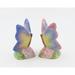 Cosmos Gifts Butterfly Salt & Pepper Shaker Set China in Blue/Green/Yellow | 3 H in | Wayfair 20785