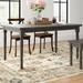 Rosalind Wheeler Burnstad 59" Dining Table Wood in Brown/Gray | 30 H x 59 W x 35.5 D in | Wayfair 638B8385EC7B433DB6FFB7CFA5AE3313