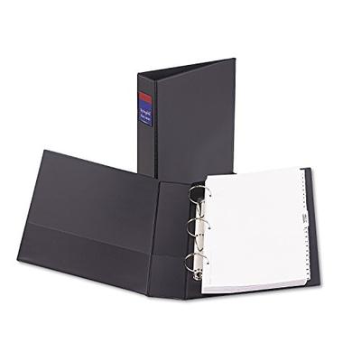 Avery 06401 Legal Durable Non-View Binder with Round Rings, 14 x 8 1/2, 2" Capacity, Black