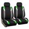 FH Group FB033GREEN102 Bucket Seat Cover (Modernistic Airbag Compatible (Set of 2) Green)