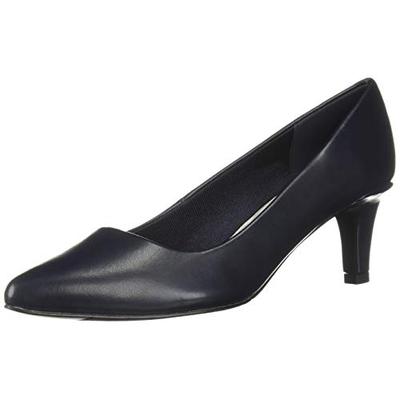 Easy Street Women's Pointe Dress Pump, Navy, 8.5 W US