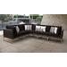 Amalfi 6 Piece Outdoor Wicker Patio Furniture Set 06v in Black - TK Classics Amalfi-06V-Gld-Black