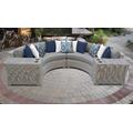 Coast 4 Piece Outdoor Wicker Patio Furniture Set 04c in Grey - TK Classics Coast-04C-Grey