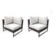 Amalfi Corner Sofa 2 Per Box in Sail White - TK Classics Tkc049B-Cs-Db-Brn-White