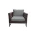 Amalfi Club Chair in Grey - TK Classics Tkc049B-Cc-Brn-Grey