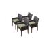 4 Barbados Dining Chairs w/ Arms in Cilantro - TK Classics Barbados-Tkc097B-Dc-2X-C-Cilantro