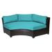 Barbados Curved Armless Sofa in Aruba - TK Classics Tkc020B-Cas-Aruba