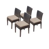 4 Napa Armless Dining Chairs in Wheat - TK Classics Tkc090B-Adc-2X-C