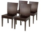 4 Napa Armless Dining Chairs in Espresso - TK Classics Tkc090B-Adc-2X