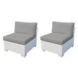 Monaco Armless Sofa 2 Per Box in Grey - TK Classics Tkc017B-As-Db-Grey