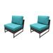 Amalfi Armless Sofa 2 Per Box in Aruba - TK Classics Tkc049B-As-Db-Brn-Aruba