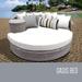 Florence Circular Sun Bed - Outdoor Wicker Patio Furniture in Sail White - TK Classics Florence-Sun-Bed-White