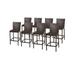 8 Belle Barstools w/ Back in Espresso - TK Classics Belle-Tkc202B-Bs-4X