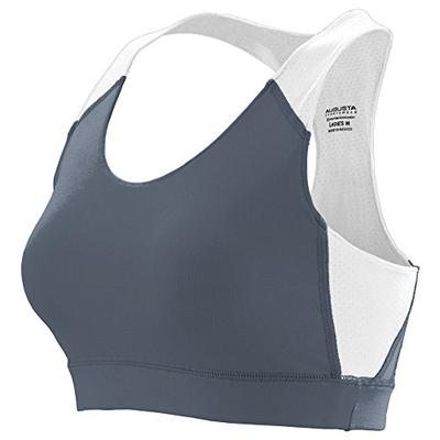 Augusta Sportswear Women's All Sport Sports Bra S Graphite/White