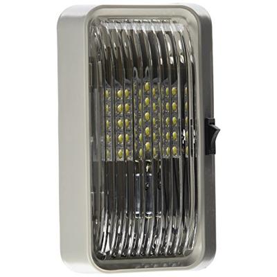 Diamond Group 52723 Clear LED Porch Light with On/Off Switch