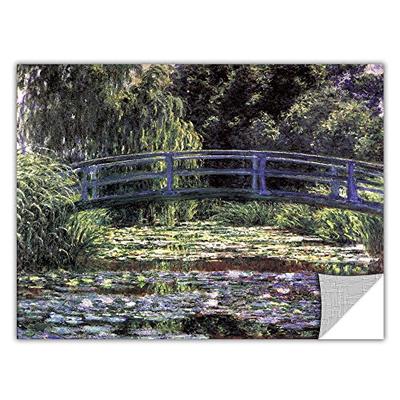 ArtWall 'Bridge at Sea Rose Pond' Removable Wall Art by Claude Monet, 18 by 24-Inch
