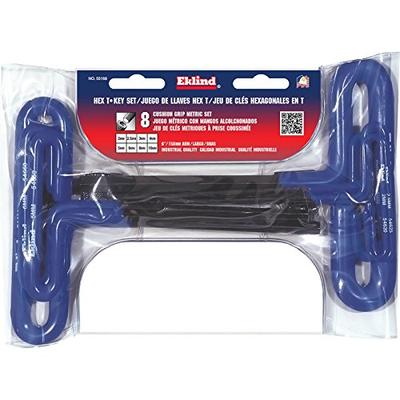 Eklind 55168 Metric 8pc T-Handle Hex Key Set 2mm to 10mm - 6-Inch