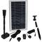 Sunnydaze Solar Powered Water Pump and Panel Kit with Battery Pack and Remote Control, Use for Outdo
