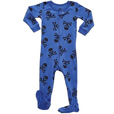 Leveret Kids Pajamas Baby Boys Girls Footed Pajamas Sleeper 100% Cotton (Size 6-12 Months-5 Toddler)