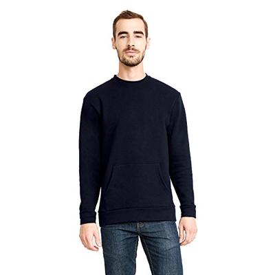 Next Level Men's Crew with Pocket Sweatshirt, Midnight Navy, XX-Large