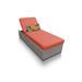 Oasis Chaise Outdoor Wicker Patio Furniture in Tangerine - TK Classics Oasis-1X-Tangerine