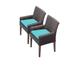 2 Venice Dining Chairs w/ Arms in Aruba - TK Classics Tkc099B-Dc-C-Aruba