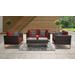 Amalfi 5 Piece Outdoor Wicker Patio Furniture Set 05c in Terracotta - TK Classics Amalfi-05C-Gld-Terracotta