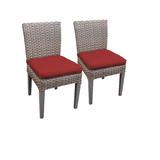 2 Oasis Armless Dining Chairs in Terracotta - TK Classics Tkc290B-Adc-C-Terracotta
