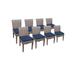 8 Monterey Armless Dining Chairs in Navy - TK Classics Monterey-Tkc290B-Adc-4X-C-Navy